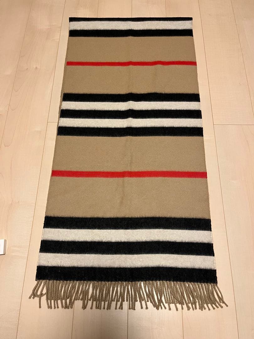 BURBERRY　バーバリー　マフラー　カシミア100％　超大判　未使用に近い