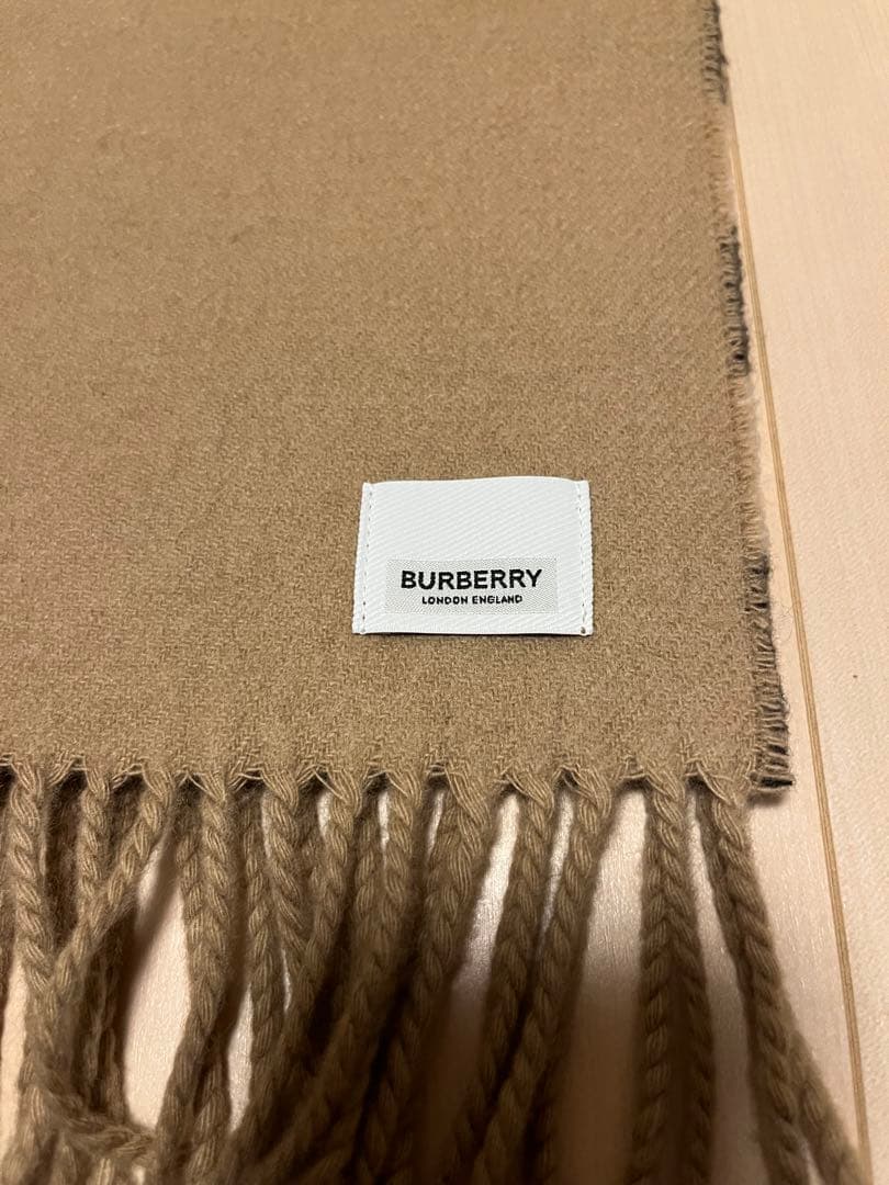 BURBERRY　バーバリー　マフラー　カシミア100％　超大判　未使用に近い