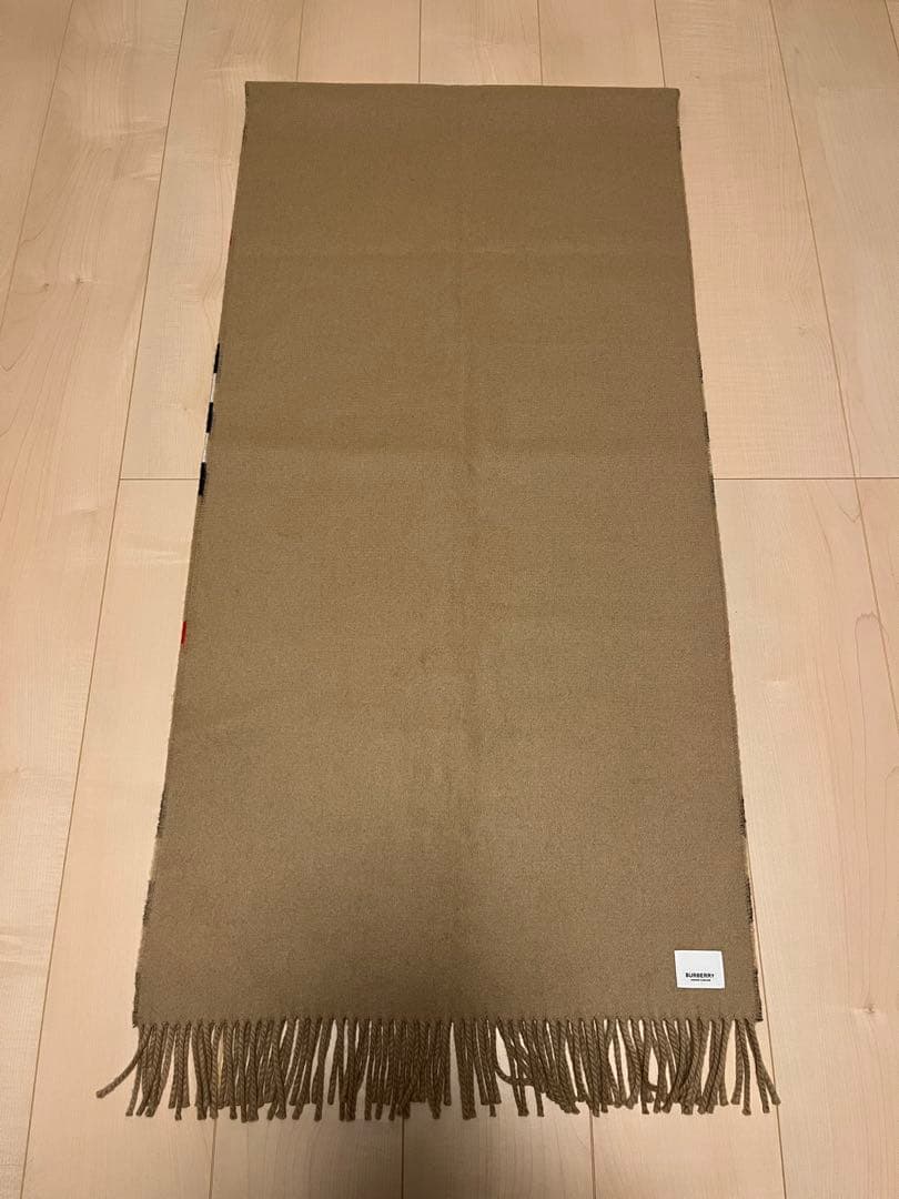 BURBERRY　バーバリー　マフラー　カシミア100％　超大判　未使用に近い