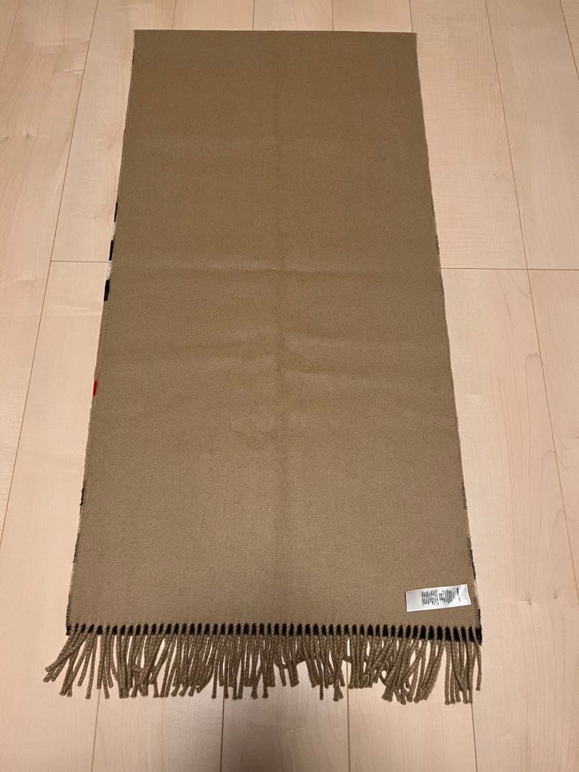 BURBERRY　バーバリー　マフラー　カシミア100％　超大判　未使用に近い