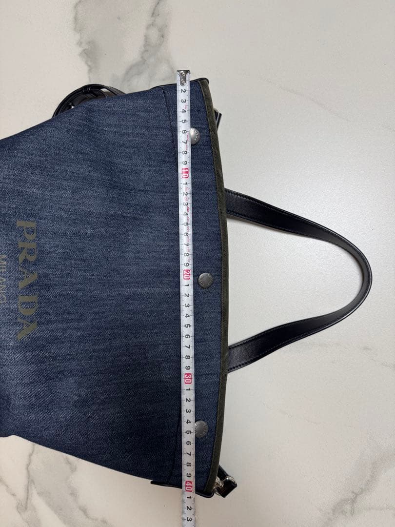ぽ*ん様 PRADA ダークデニム トートバッグ