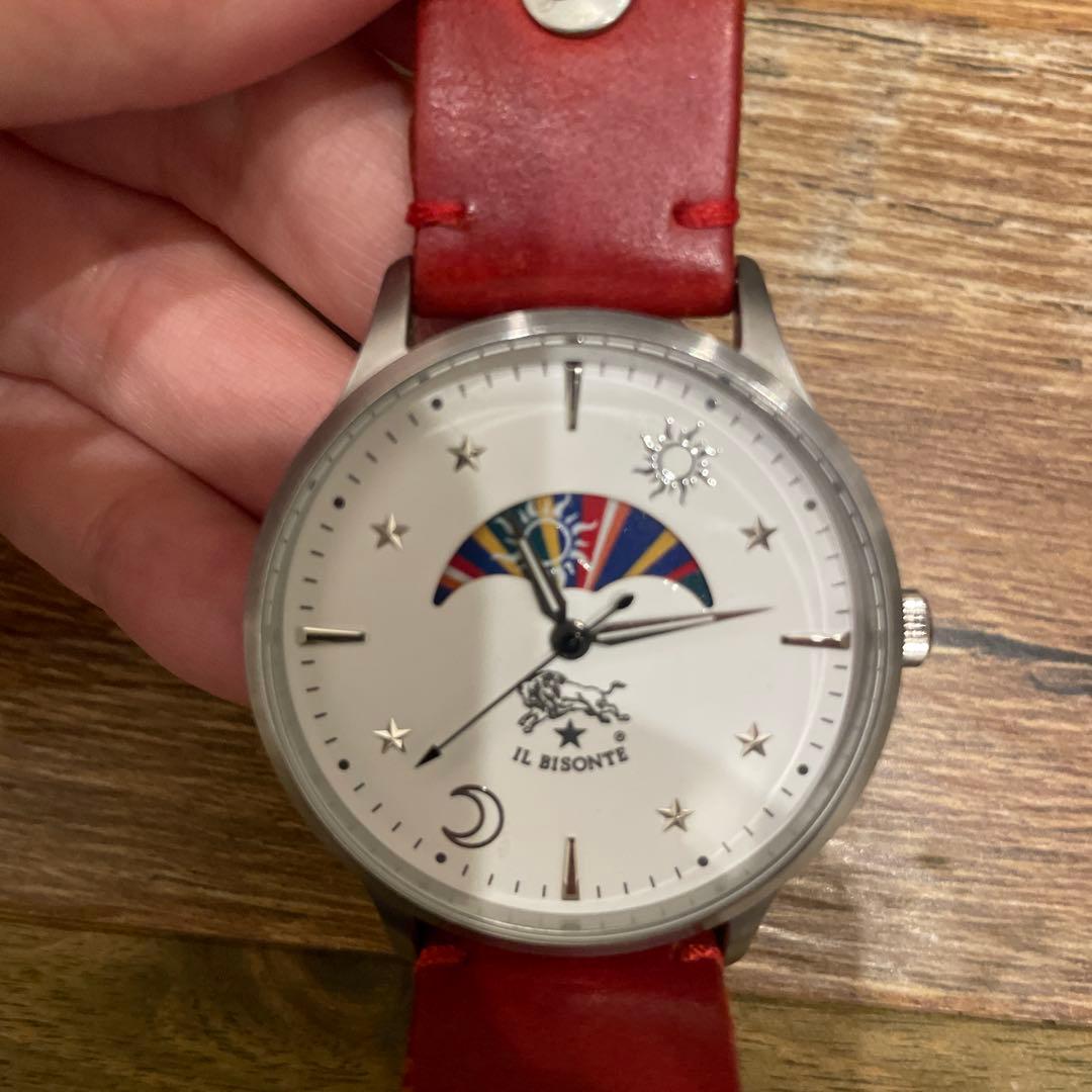 【イルビゾンテ】腕時計 サン&ムーン　ホワイト