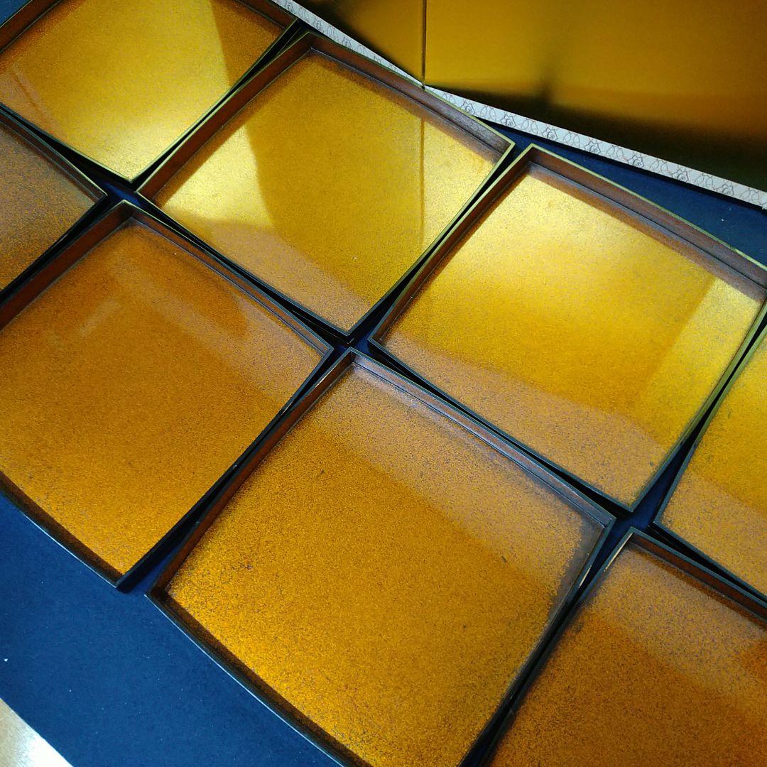 ビコットAB71 輪島塗り 総梨地 膳 四方膳 八客 懐石膳会席膳 時代物