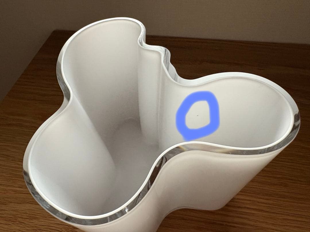 イッタラ アルヴァ・アアルト ベース 花瓶 120mm オパールホワイト