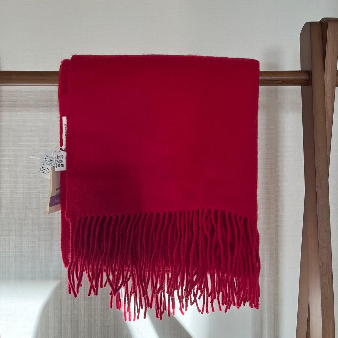 りょうち　ASAUCE MÉLER 赤 マフラー　ストール　アソースメレ