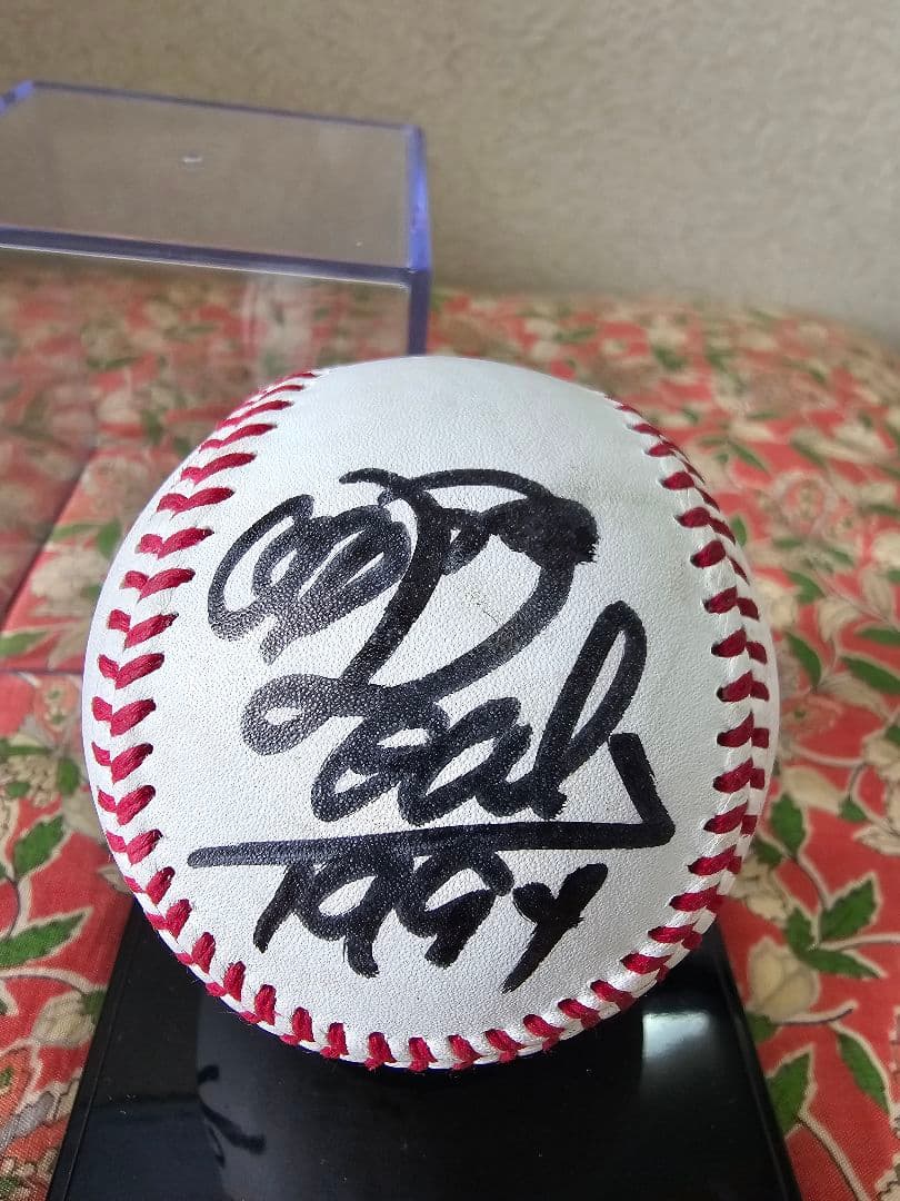 つば九郎&ドアラ 直筆サインボール 実試合球ケース付き レア物