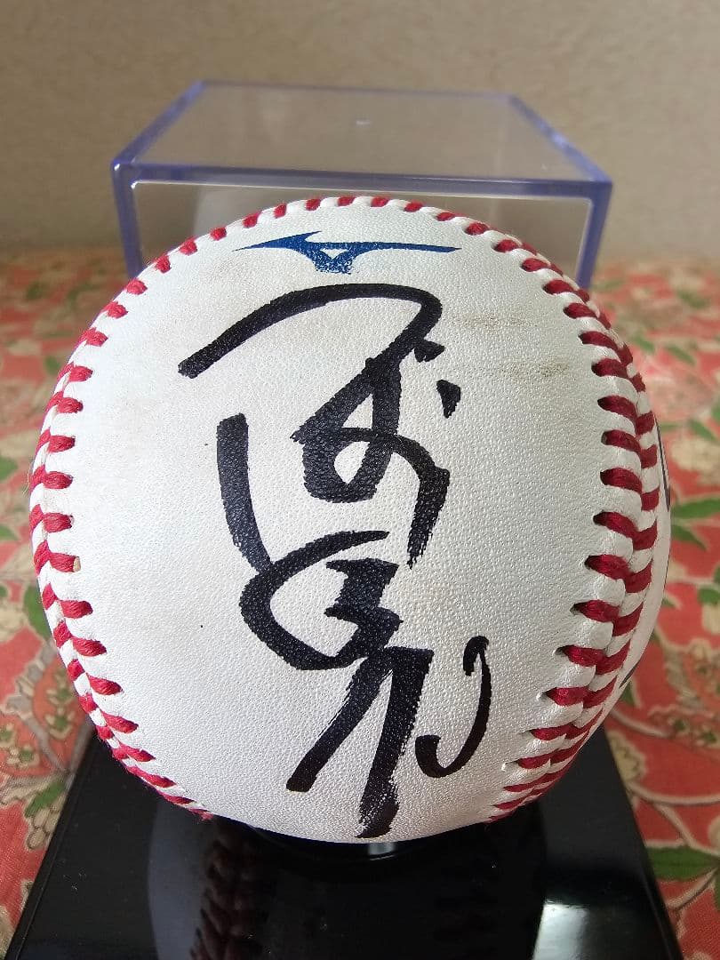 つば九郎&ドアラ 直筆サインボール 実試合球ケース付き レア物