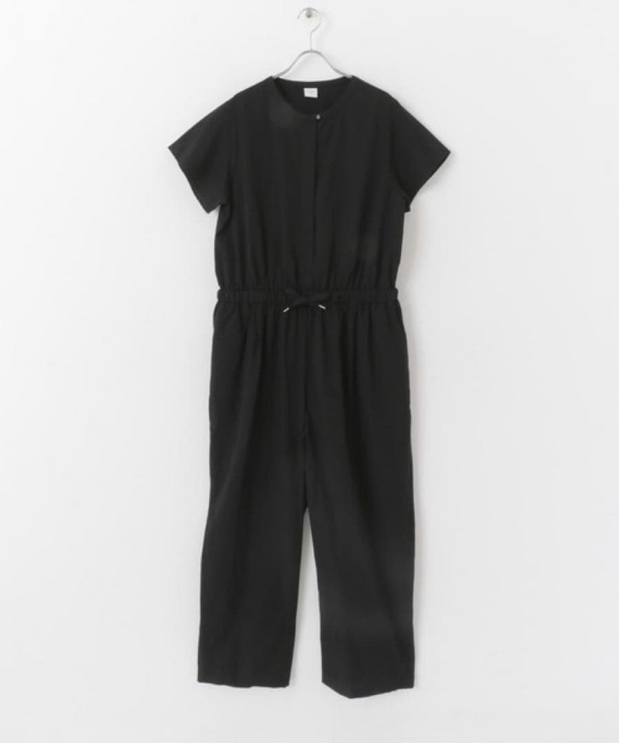 URBAN RESEARCH DOORS フレンチスリーブコンビネゾン　ブラック