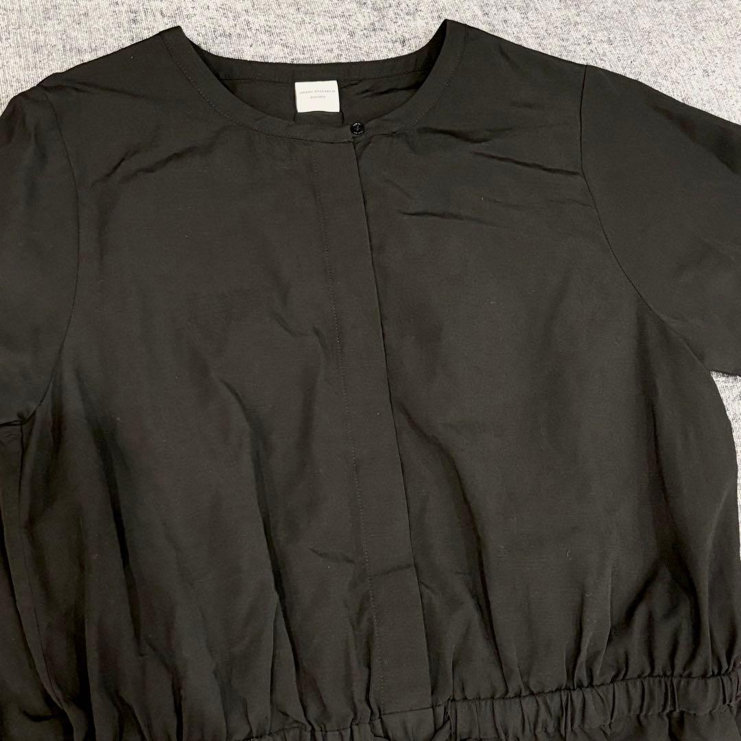 URBAN RESEARCH DOORS フレンチスリーブコンビネゾン　ブラック