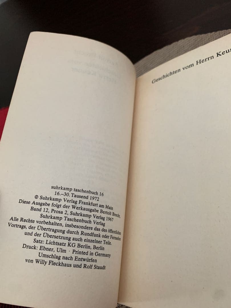 洋書 Geschichten vom Herrn Keuner