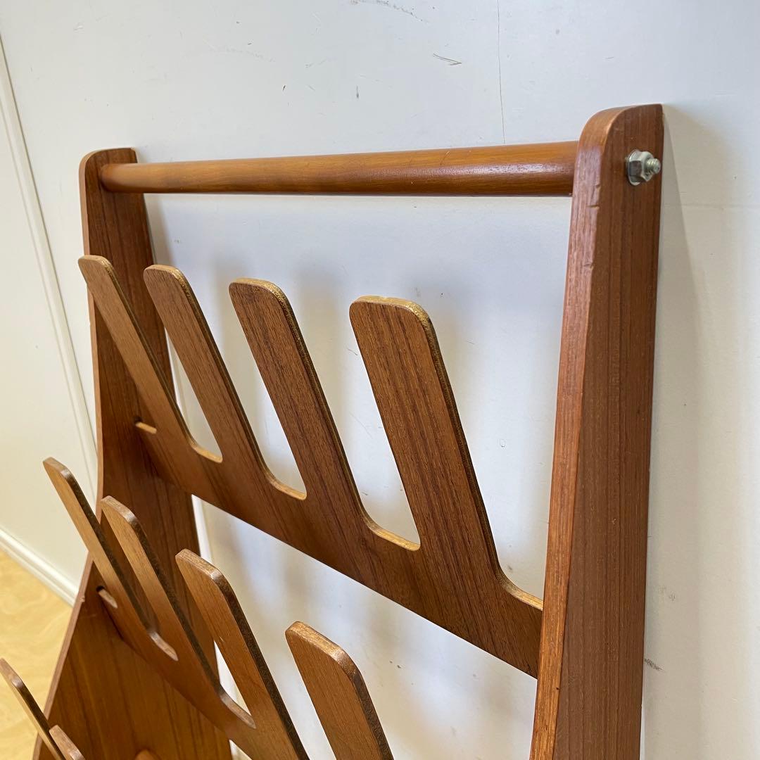 希少 ビンテージ サイトーウッド スリッパラック 6足 チーク材 北欧スタイル