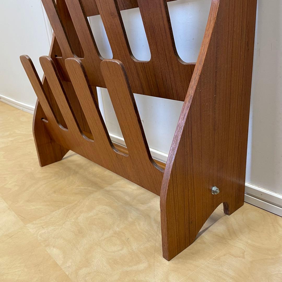 希少 ビンテージ サイトーウッド スリッパラック 6足 チーク材 北欧スタイル