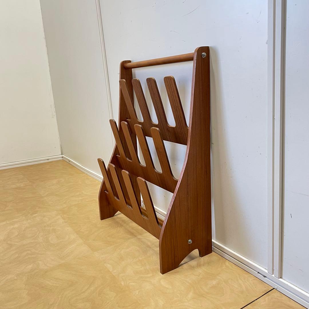 希少 ビンテージ サイトーウッド スリッパラック 6足 チーク材 北欧スタイル