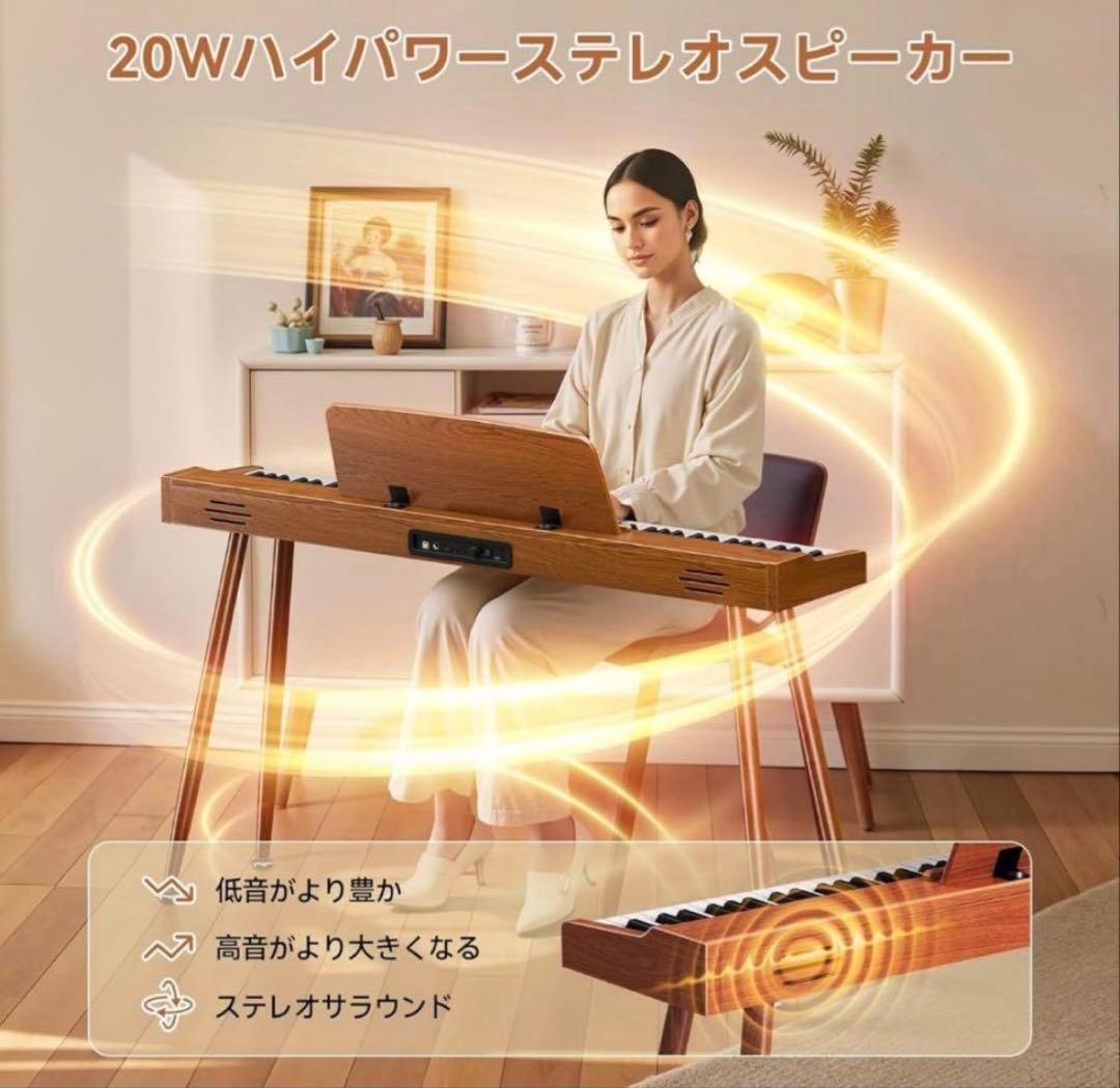 TERENCE 電子ピアノ 88鍵 カウンターウェイト鍵盤 木製 マイク対応