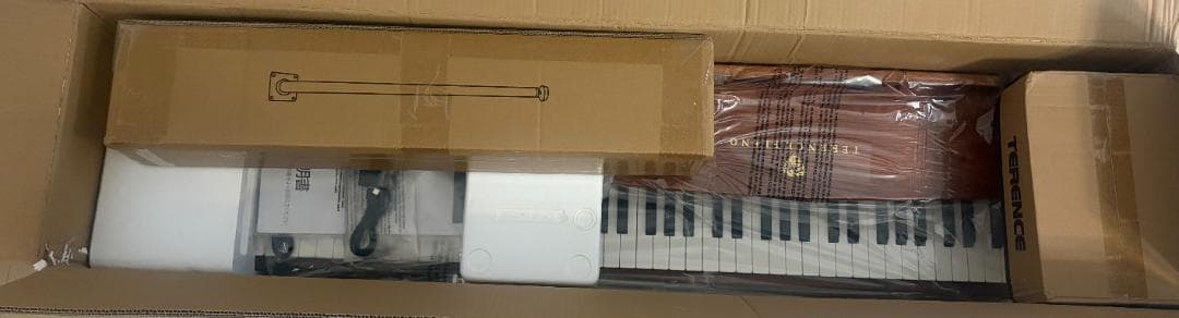 TERENCE 電子ピアノ 88鍵 カウンターウェイト鍵盤 木製 マイク対応