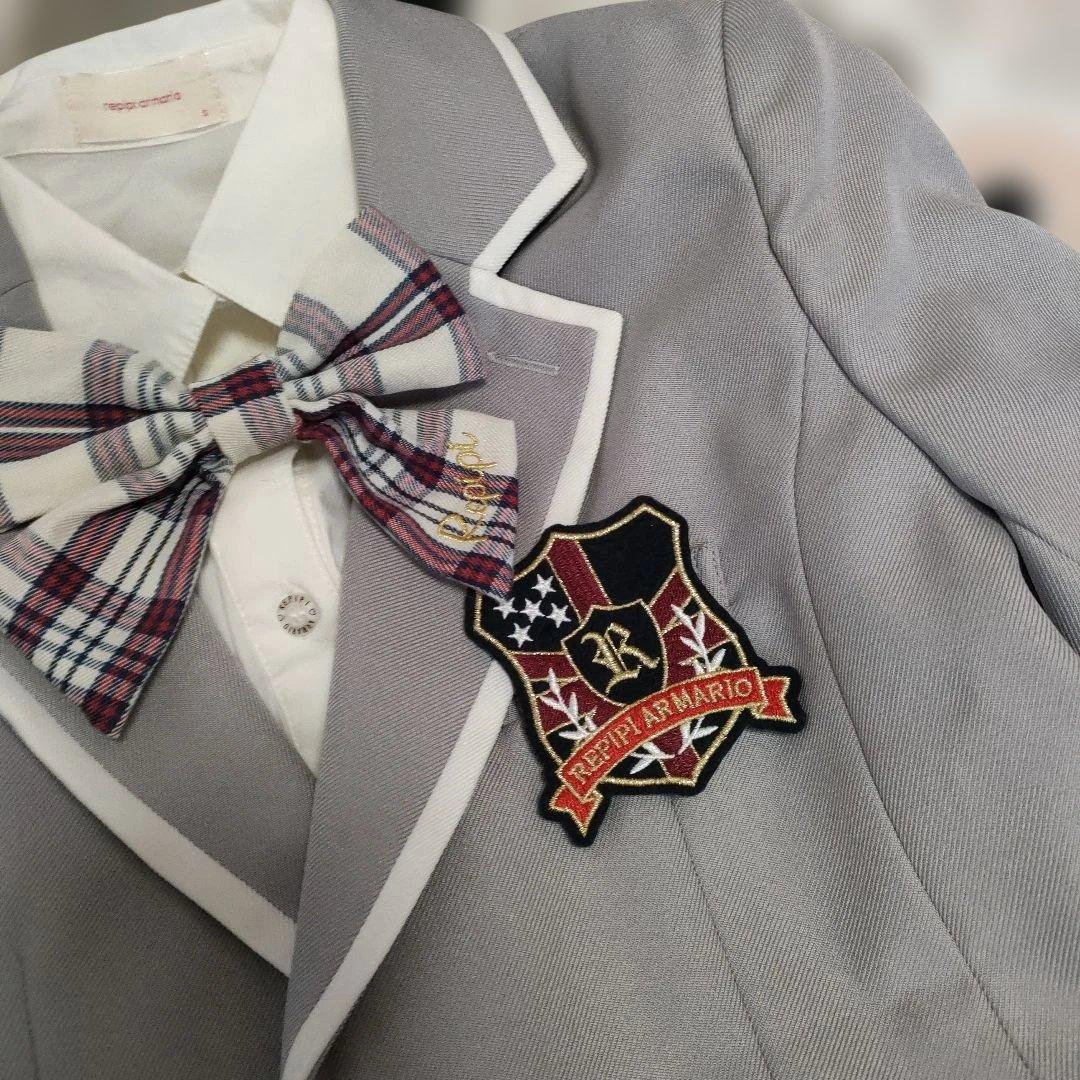 レピピアルマリオ 卒服 Sサイズ 150　グレー　チェックスカート
