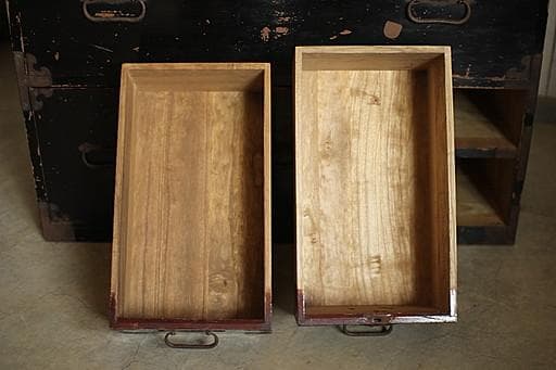 丸金具庄内箪笥　4杯　タンス　収納　古家具　古民家　時代家具