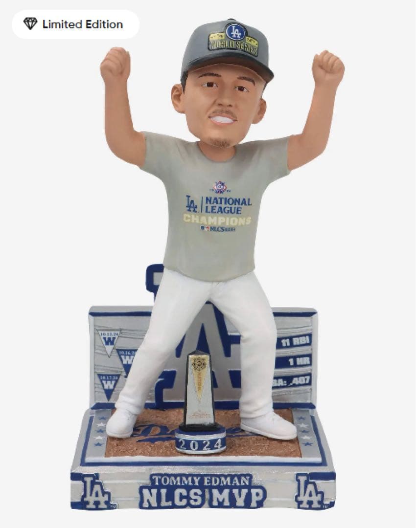 トミー・エドマン　ナショナルリーグ優勝決定戦 MVP記念 ボブルヘッド