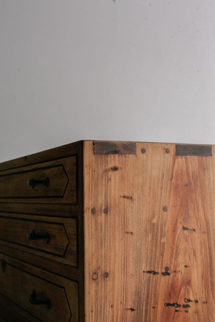 小引き出し　収納棚　飾り棚　収納箱 無垢材 テレビ台 小箪笥 古家具 古道具