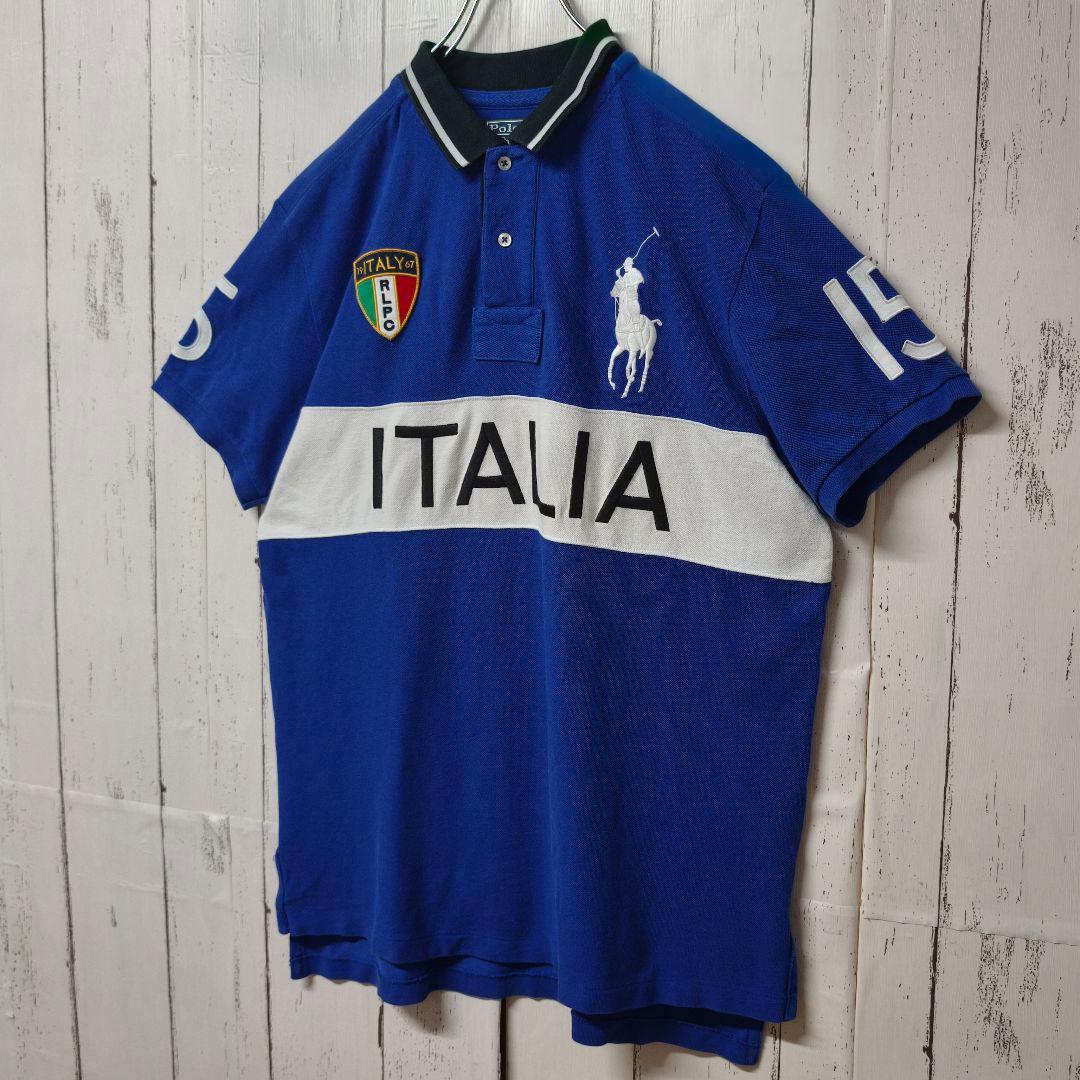 【希少デザイン】ポロ バイ ラルフローレン ITALIA ポニー刺繍 ポロシャツ