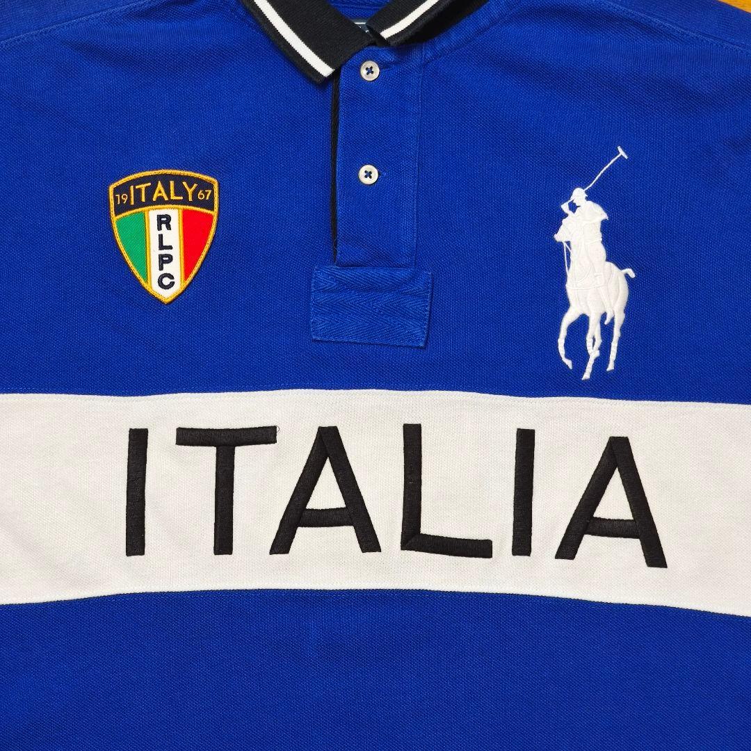 【希少デザイン】ポロ バイ ラルフローレン ITALIA ポニー刺繍 ポロシャツ