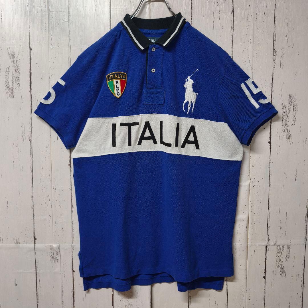 【希少デザイン】ポロ バイ ラルフローレン ITALIA ポニー刺繍 ポロシャツ