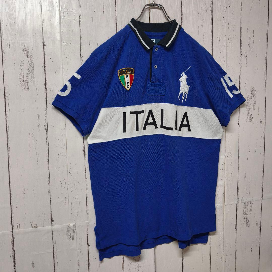 【希少デザイン】ポロ バイ ラルフローレン ITALIA ポニー刺繍 ポロシャツ