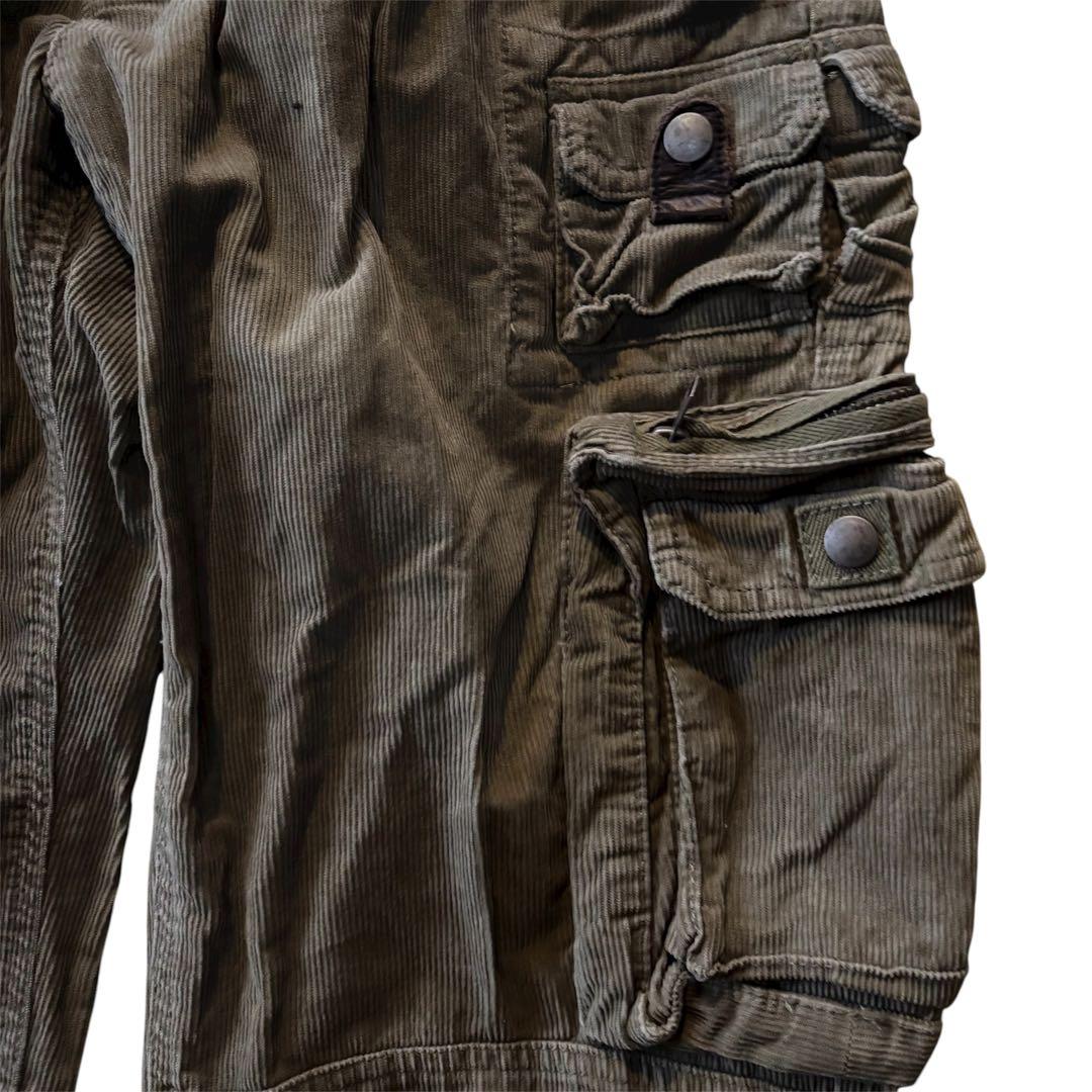 超希少　90s〜00sラルフローレン　コーデュロイ　パラシュートパンツ32/30