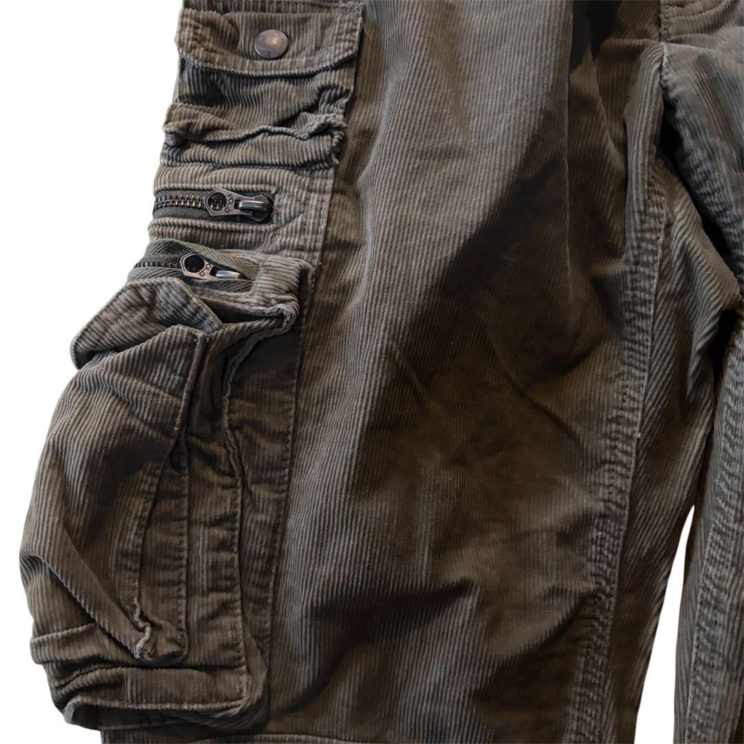 超希少　90s〜00sラルフローレン　コーデュロイ　パラシュートパンツ32/30