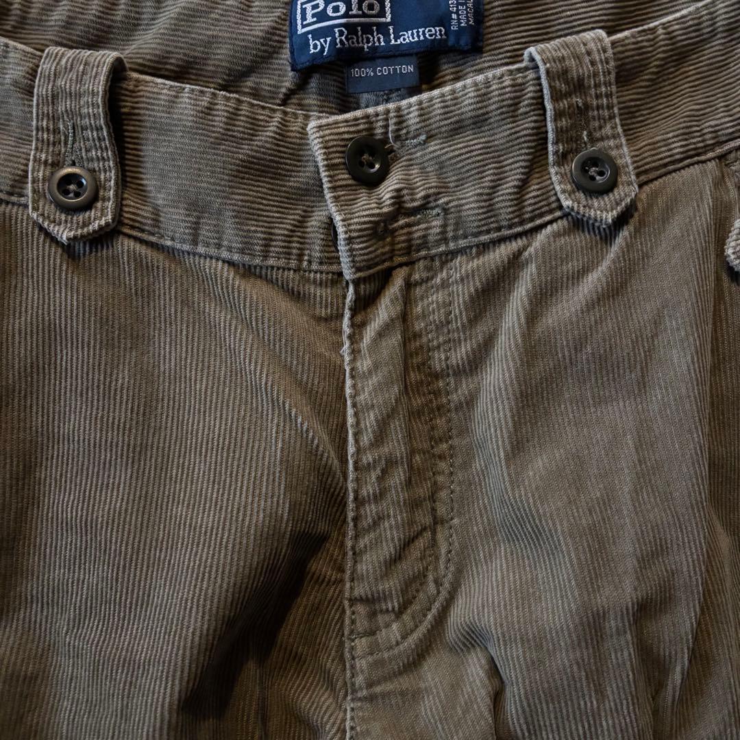 超希少　90s〜00sラルフローレン　コーデュロイ　パラシュートパンツ32/30
