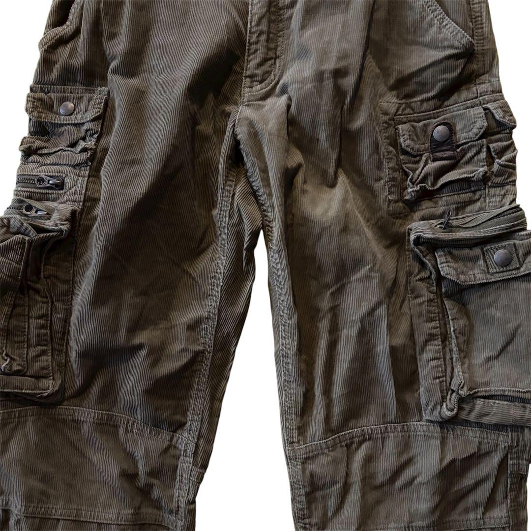 超希少　90s〜00sラルフローレン　コーデュロイ　パラシュートパンツ32/30