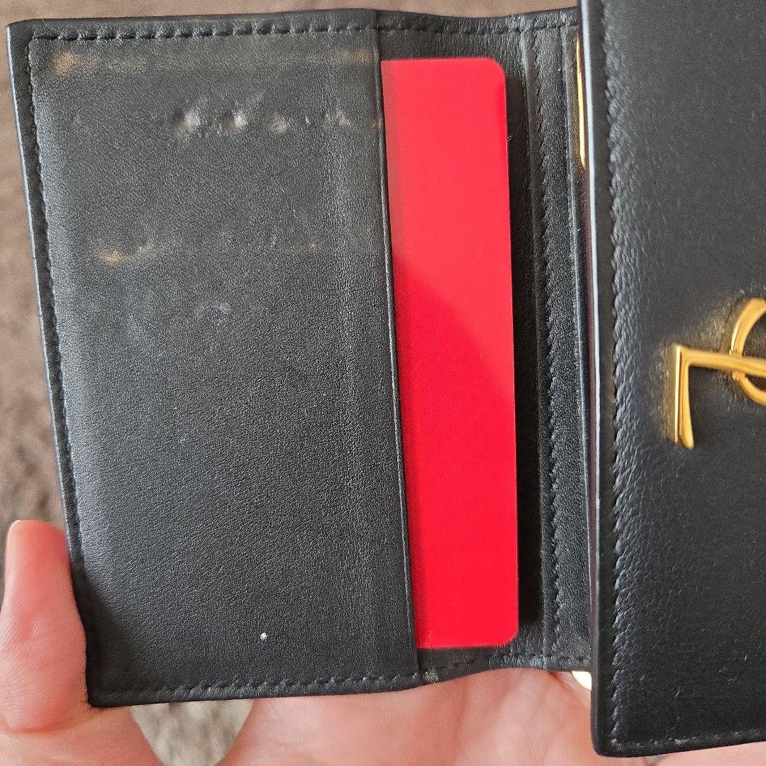 SAINT LAURENT ブラック レザー 6連キーケース