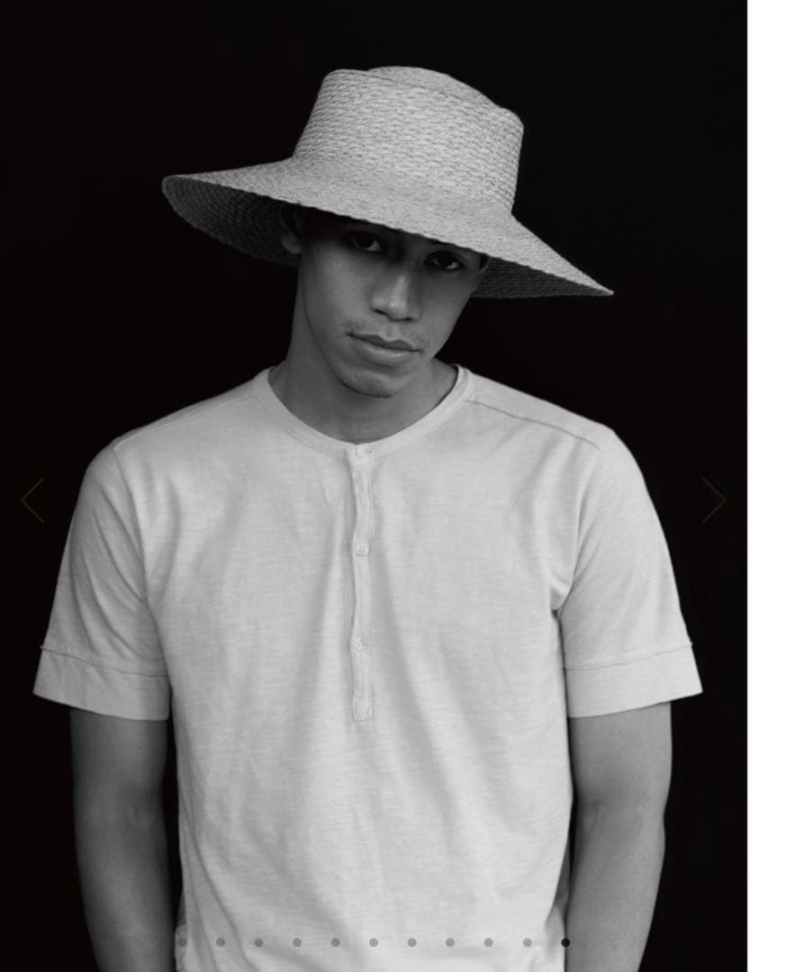 tocit トチエット　ナチュラル 麦わら帽子　リボン付き