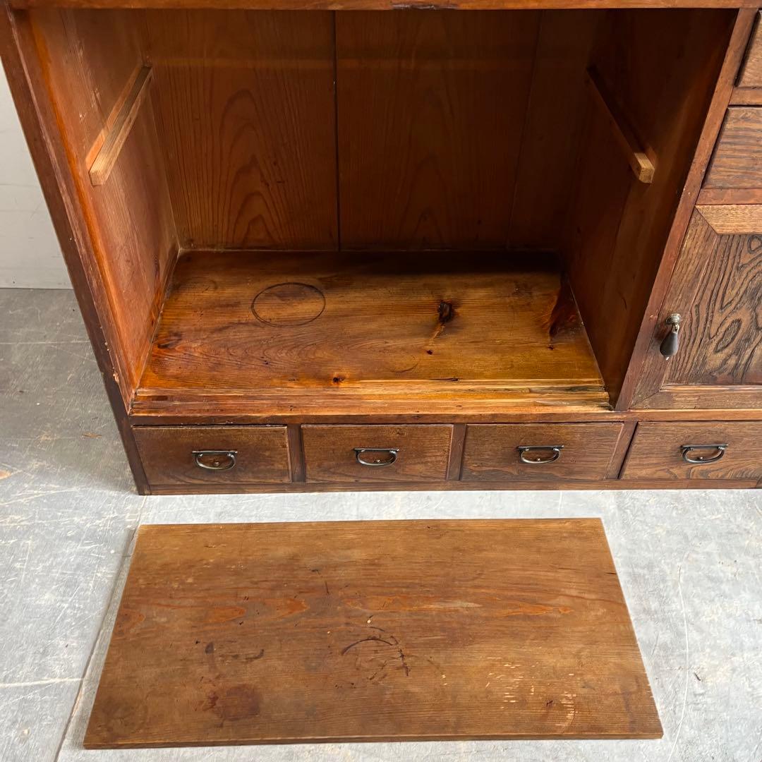 アンティーク ガラス 戸棚 キャビネット 飾り棚 昭和レトロ z500