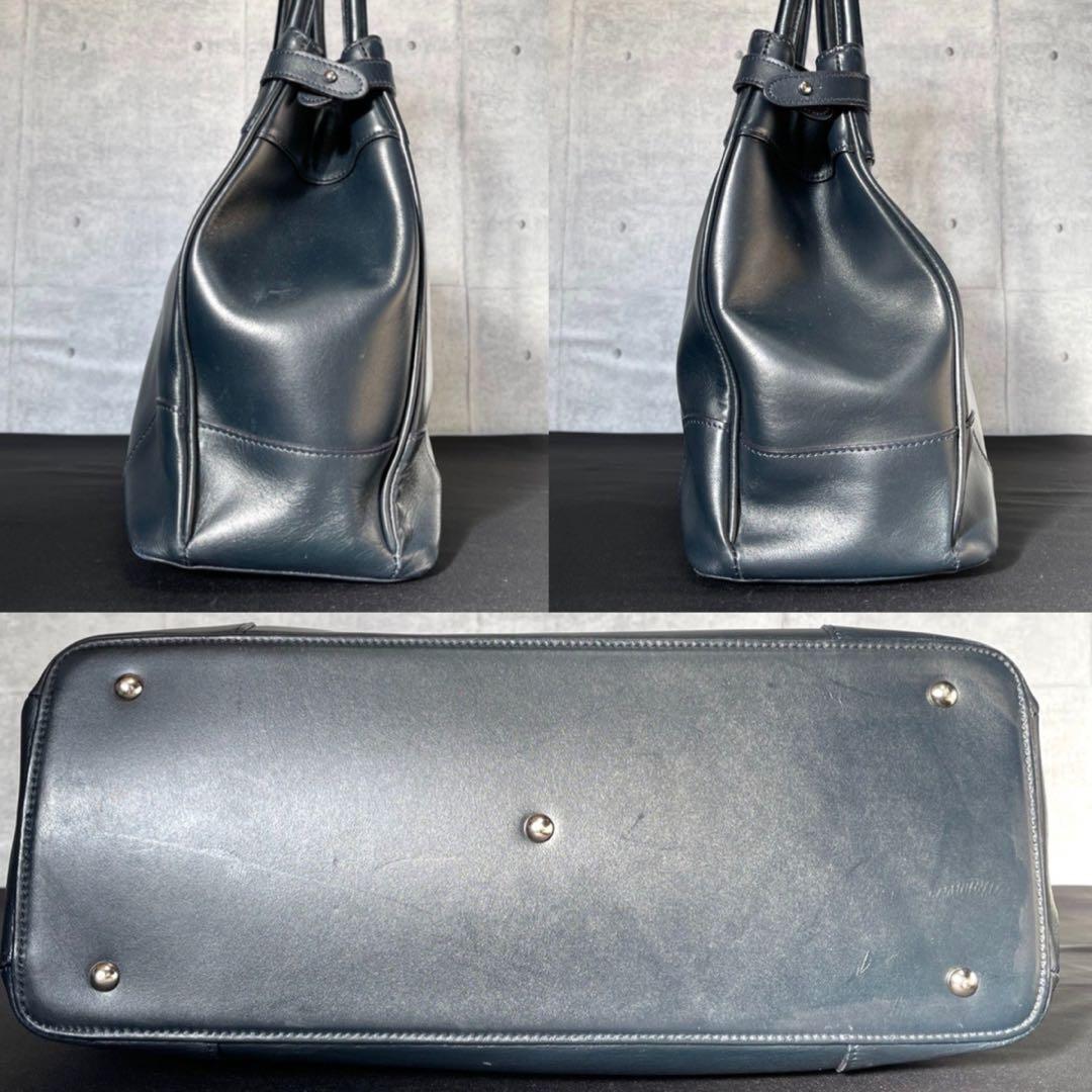 【傳濱野】den Hamano クラシック アーバン ネイビー トートバッグ