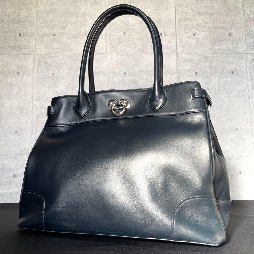 【傳濱野】den Hamano クラシック アーバン ネイビー トートバッグ