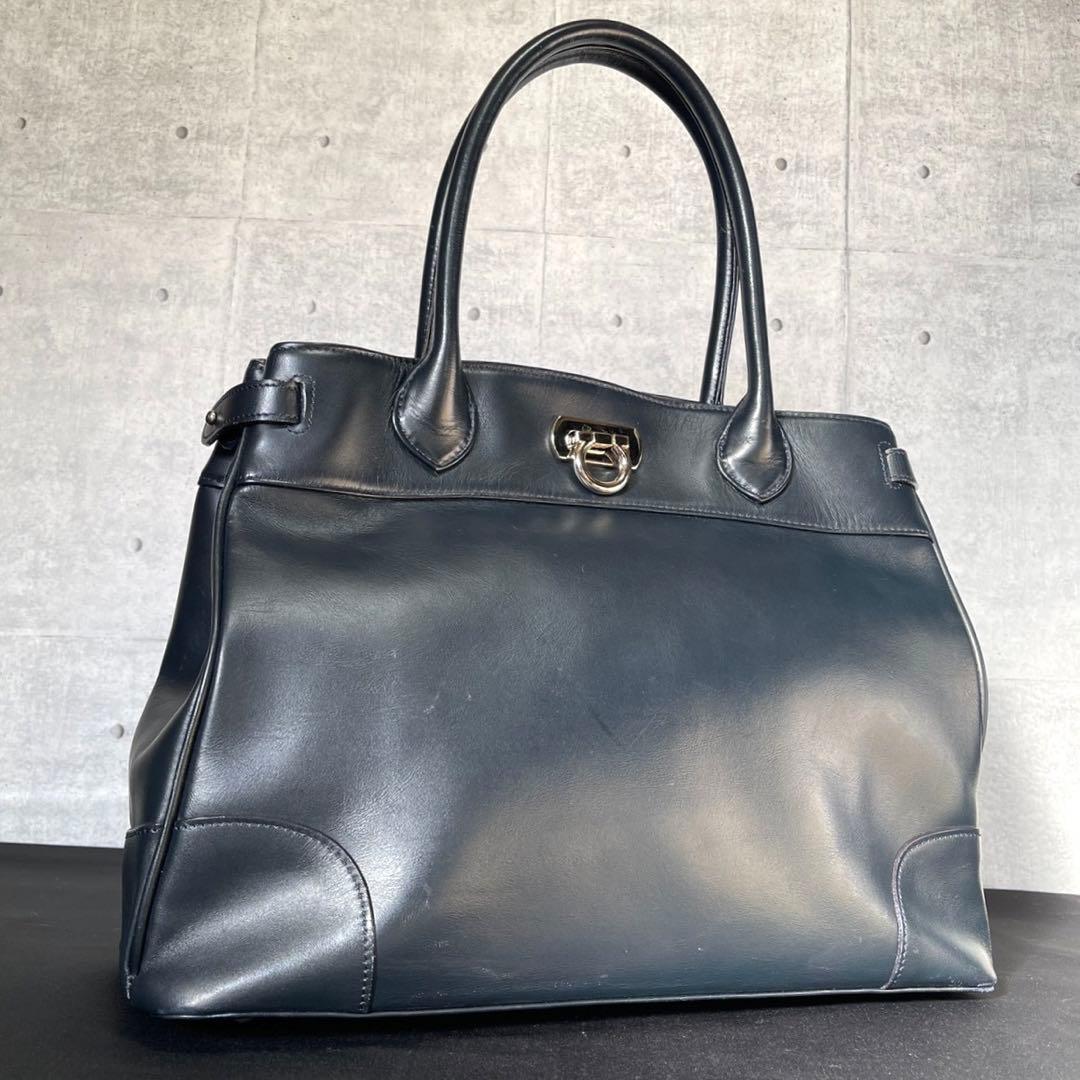 【傳濱野】den Hamano クラシック アーバン ネイビー トートバッグ