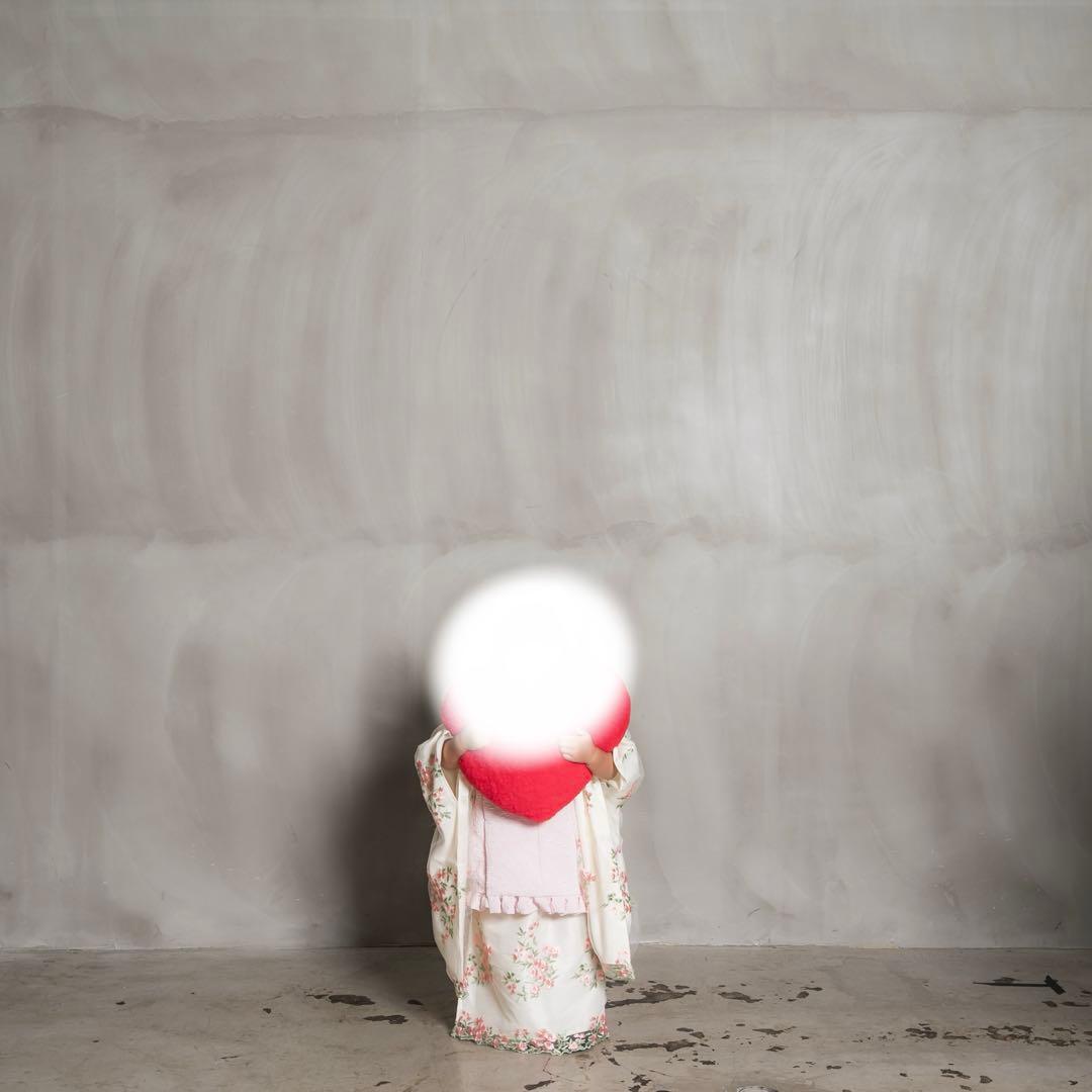 《値下げ》フラワーレース着物ワンピ+被布セット 90cm