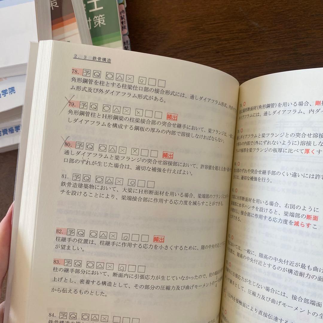 1級建築士用テキスト問題集セット　令和3年度受験　総合資格学院