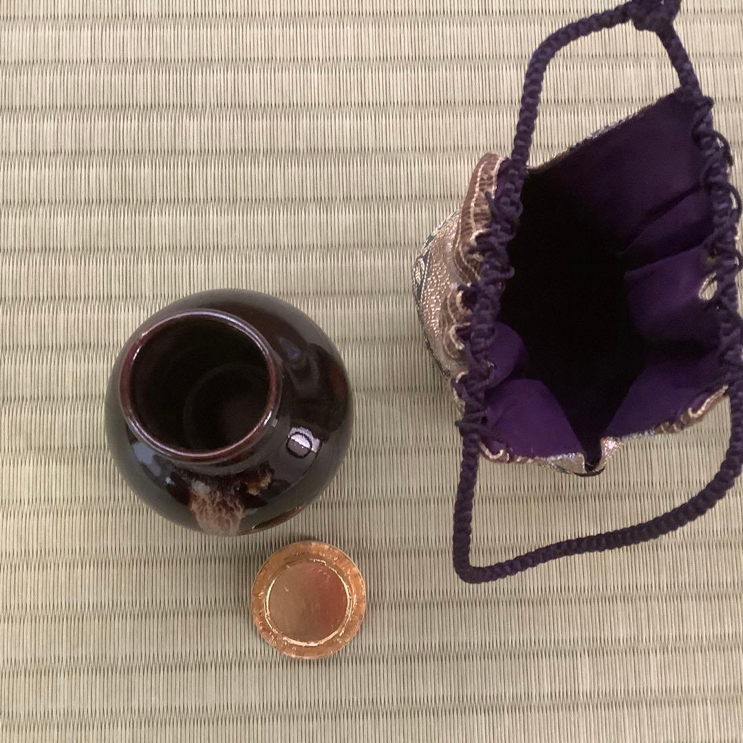 桶谷定一作　鶴首茶入　美品‼️