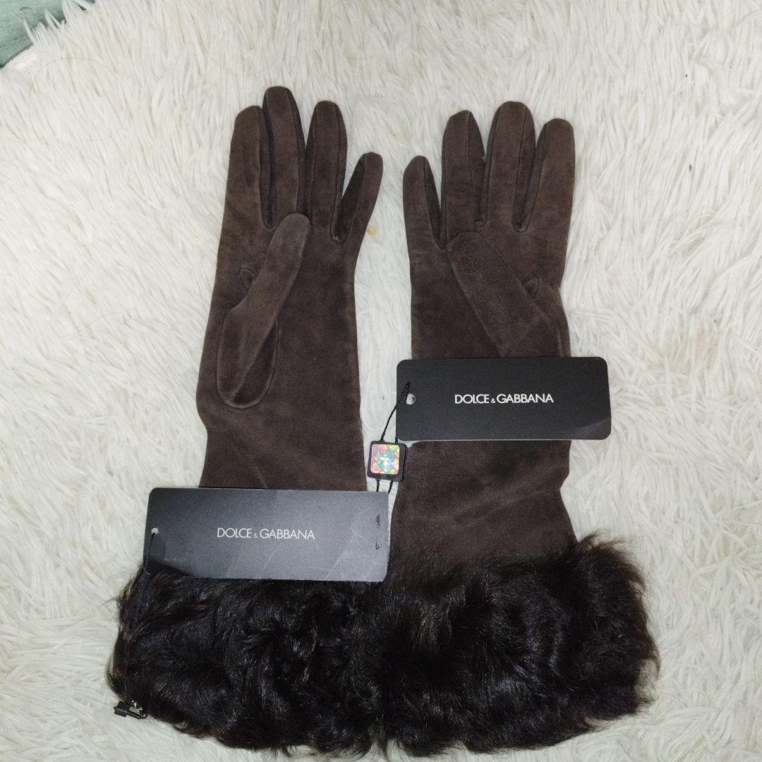 新品タグ付！DOLCE & GABBANA ブラウン手袋