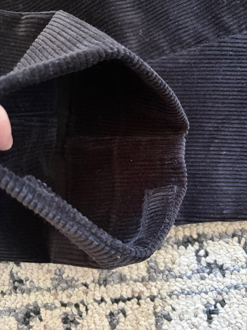 ベルナールザンスBERNARD ZINSコーデュロイ 42 ブラックbeams