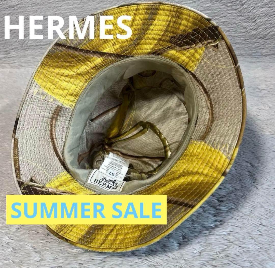 m*i様 HERMES エルメス　レディース帽子　レディース　ハット　サイズ57