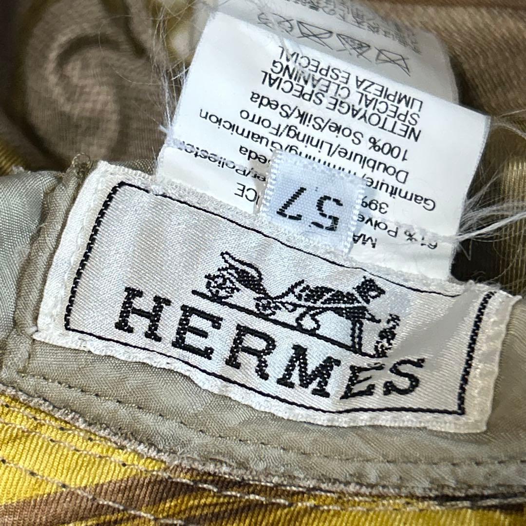 m*i様 HERMES エルメス　レディース帽子　レディース　ハット　サイズ57