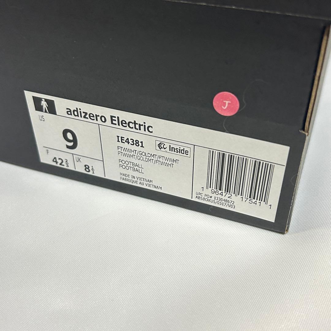 Adizero Electric Cleats WHT/GLD　27.0㎝　J