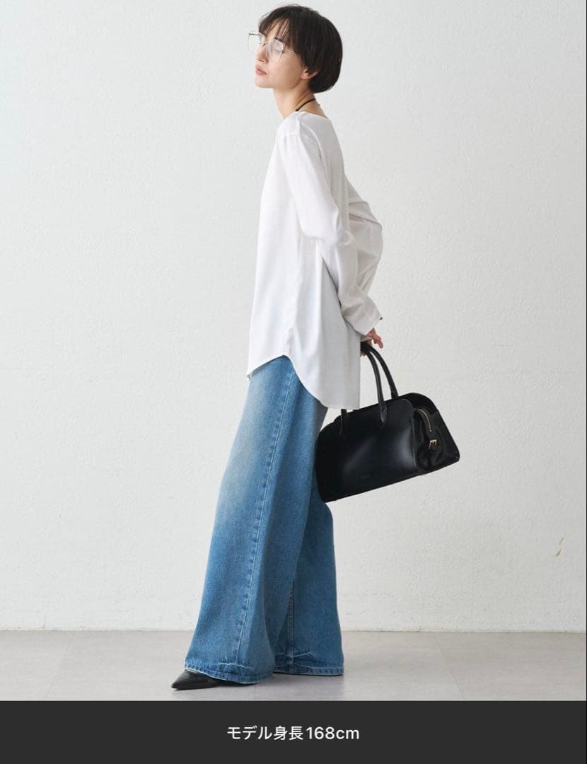 【お値下げ】LOUNGEDRESS サテンロンTブラウス