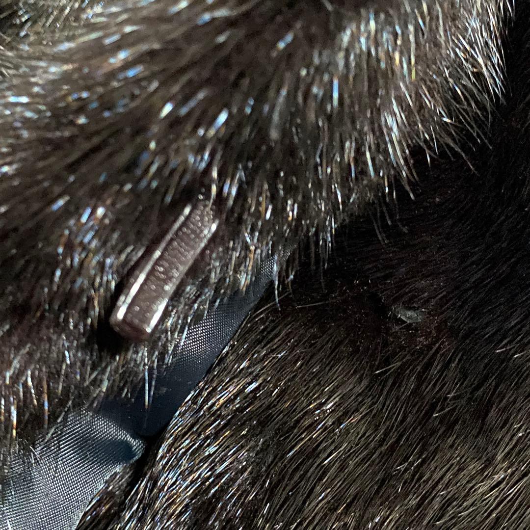 美品♡サガミンク 銀サガ 高級毛皮 ミンクコート 大きめ フリーサイズ ミドル丈