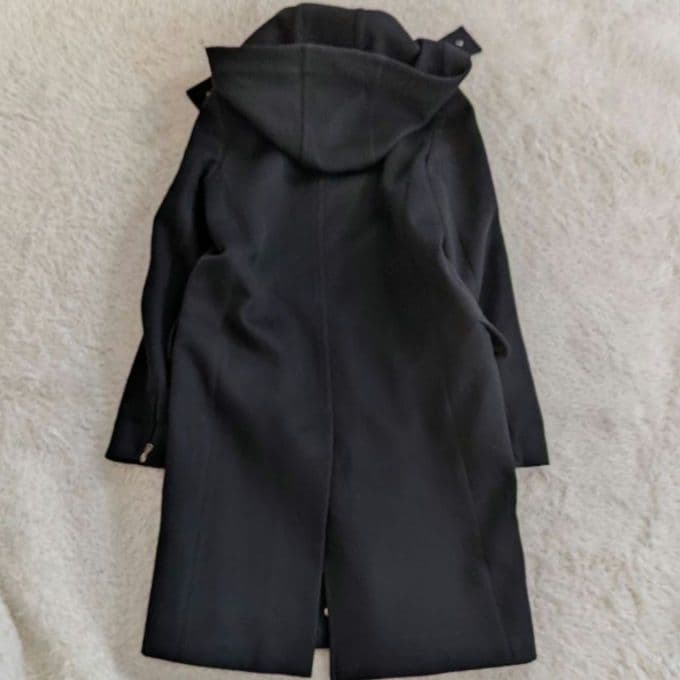 希少❀マックスマーラ　ブラックフード付き　カシミヤロングコート