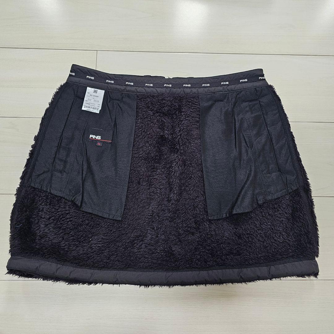 PING レディース 新品【LL】セットアップ ボア フリース スカート 上下