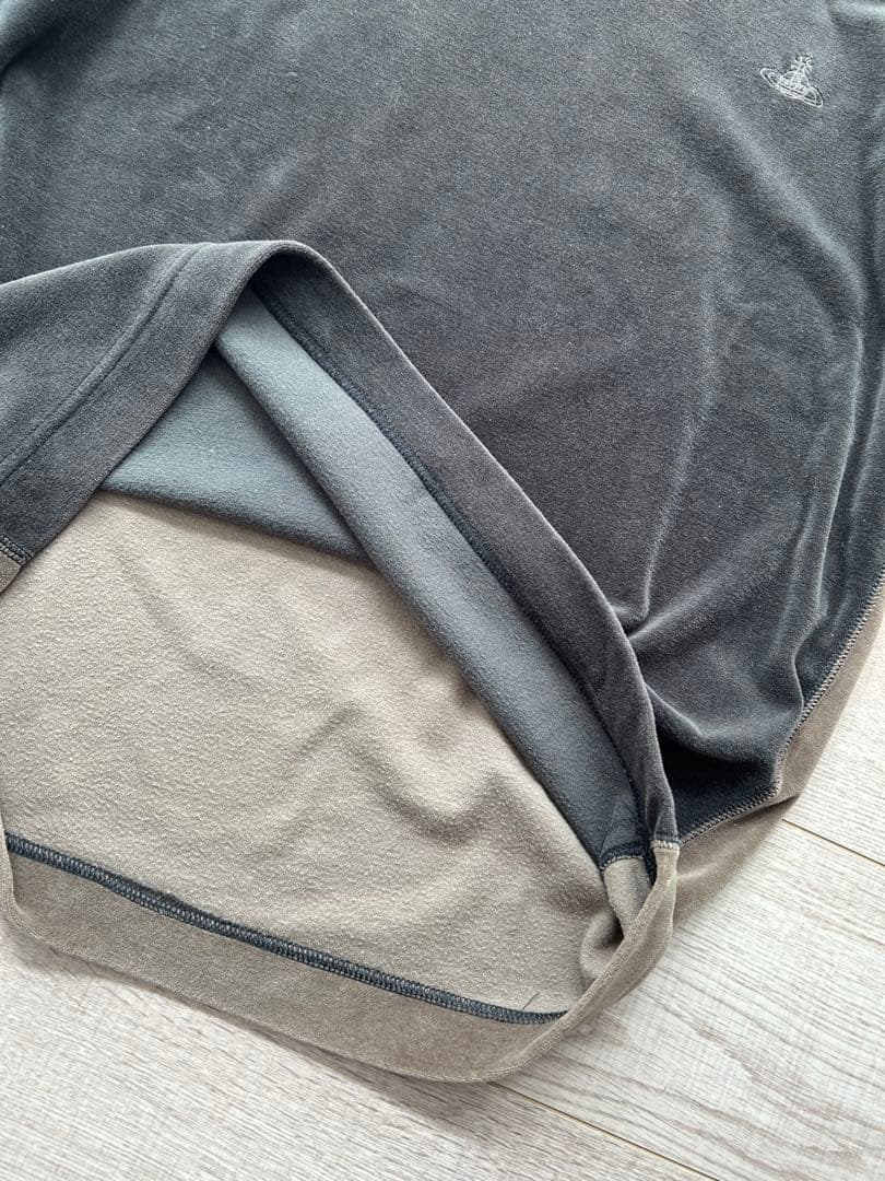 Vivienne Westwood MANベロア切替 長袖カットソー サイズ44